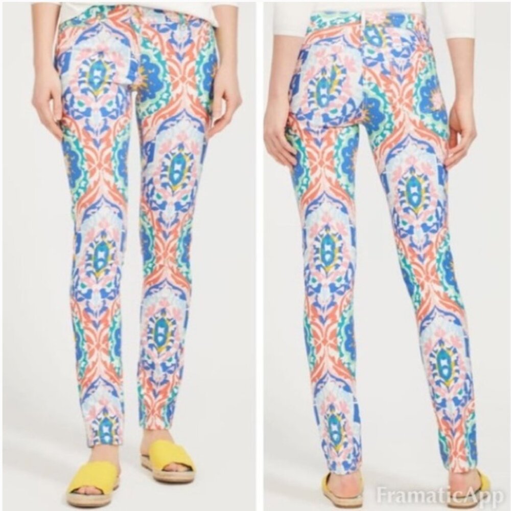 J. McLaughlin Midi Oahu Printed Lexie Jeans